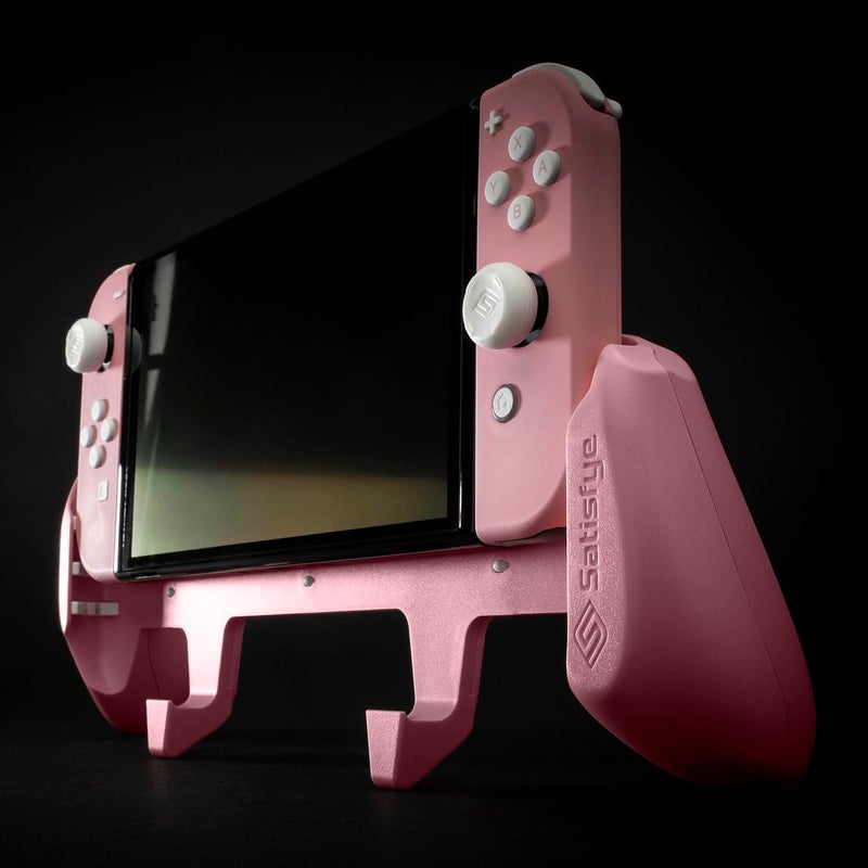 Satisfye - ZenGrip Pro Gen 3 OLED, a Switch Grip Compatible with Nintendo Switch - Comfortable & Ergonomic Grip, Joy Con & Switch Control. #1 Switch Accessories Designed for Gamers (Pink) - Image 4